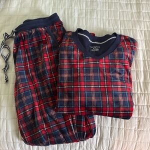 Nautica Women’s Plaid Pajama Set - Red and Blue